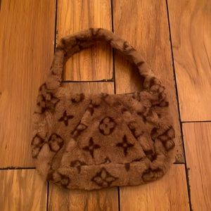 Mini faux fur bag